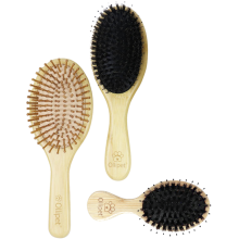 Tre børster i træ til hunde